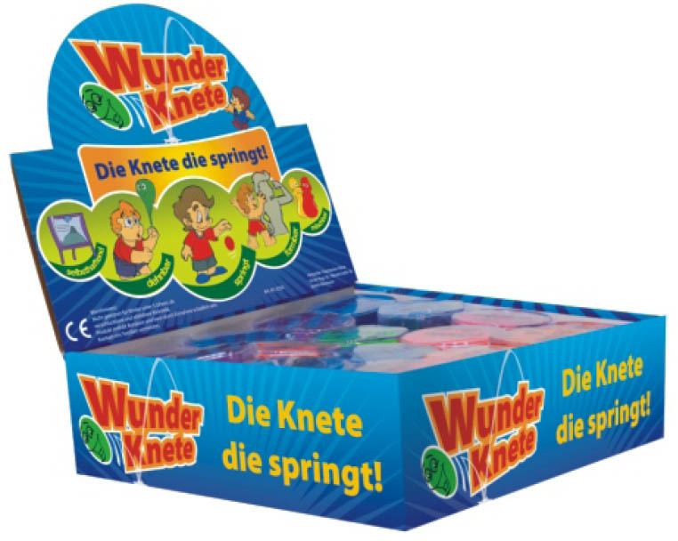 Wunderknete, Hüpfknete, Sprinknete mit Farbwechsler, 1 Döschen