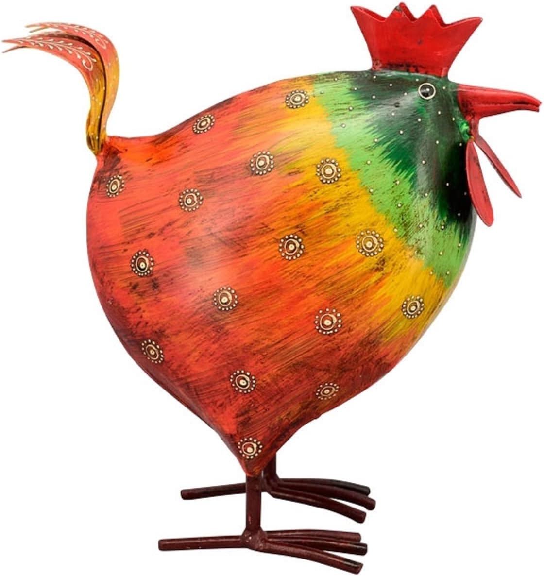Exner Deko-Huhn Garten-Huhn Garten-Deko Metall bemalt