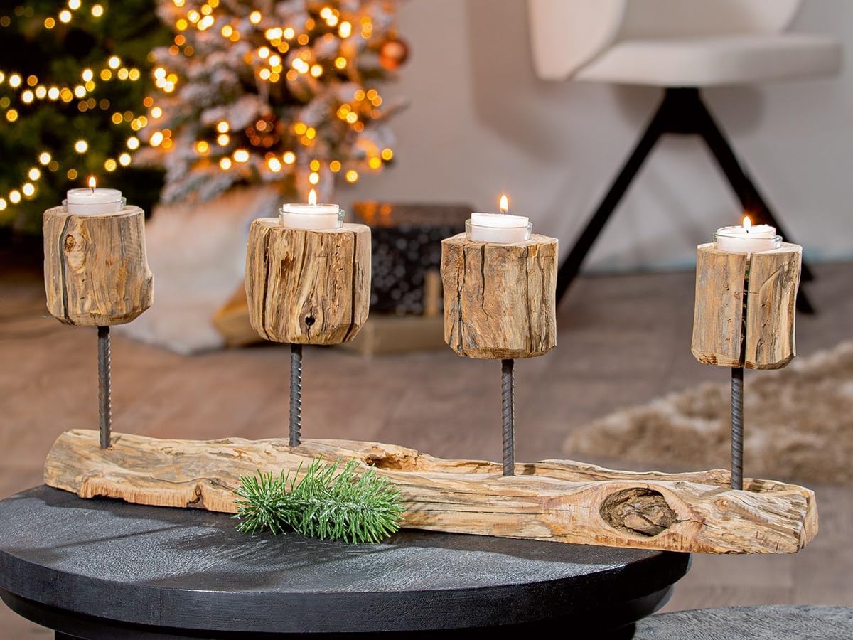 Adventskranz Adventsleuchter Holz Natru Gilde Stylisch