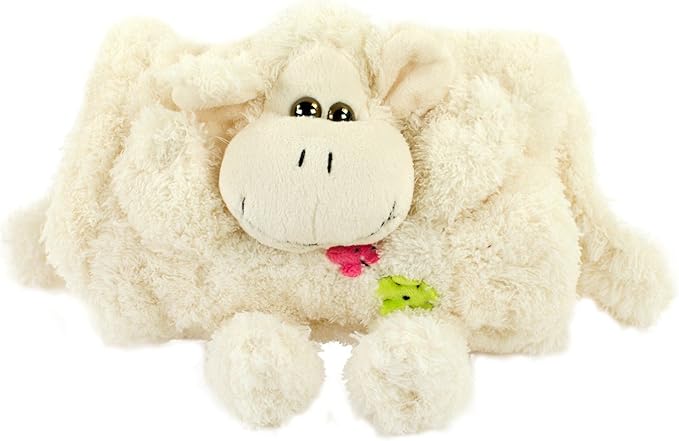 Kindermuff Schaf Inware 6257 beige plüsch weich mit Tasche für Gelbeutel