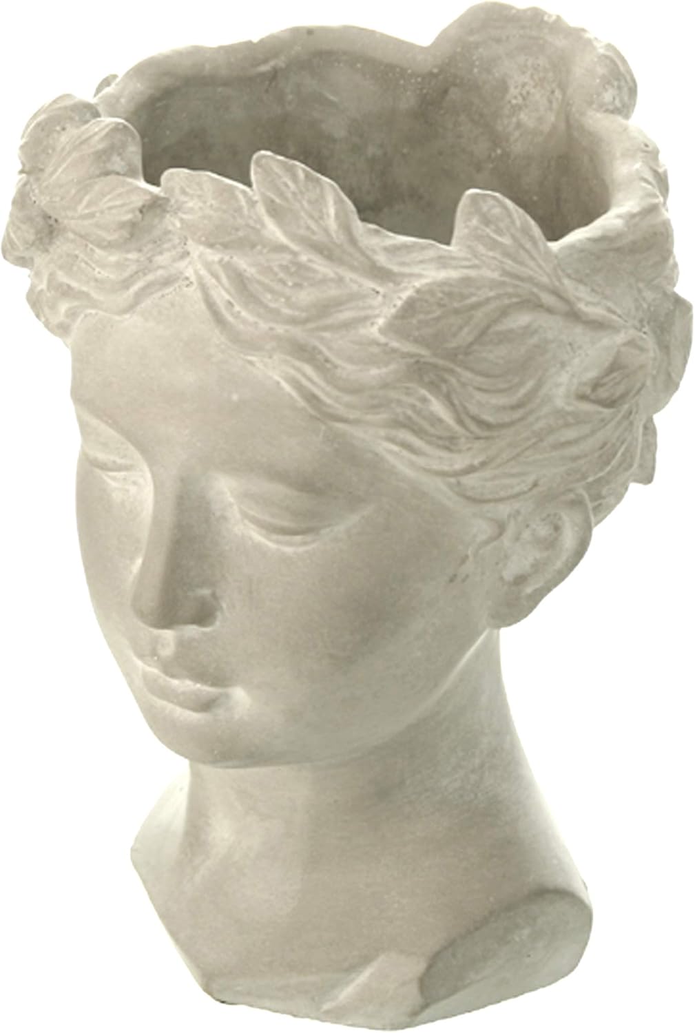 Dio Pflanzgefäß Büste Frau 21,5 cm Beton Pflanztopf Gartendeko Blumentopf Figur