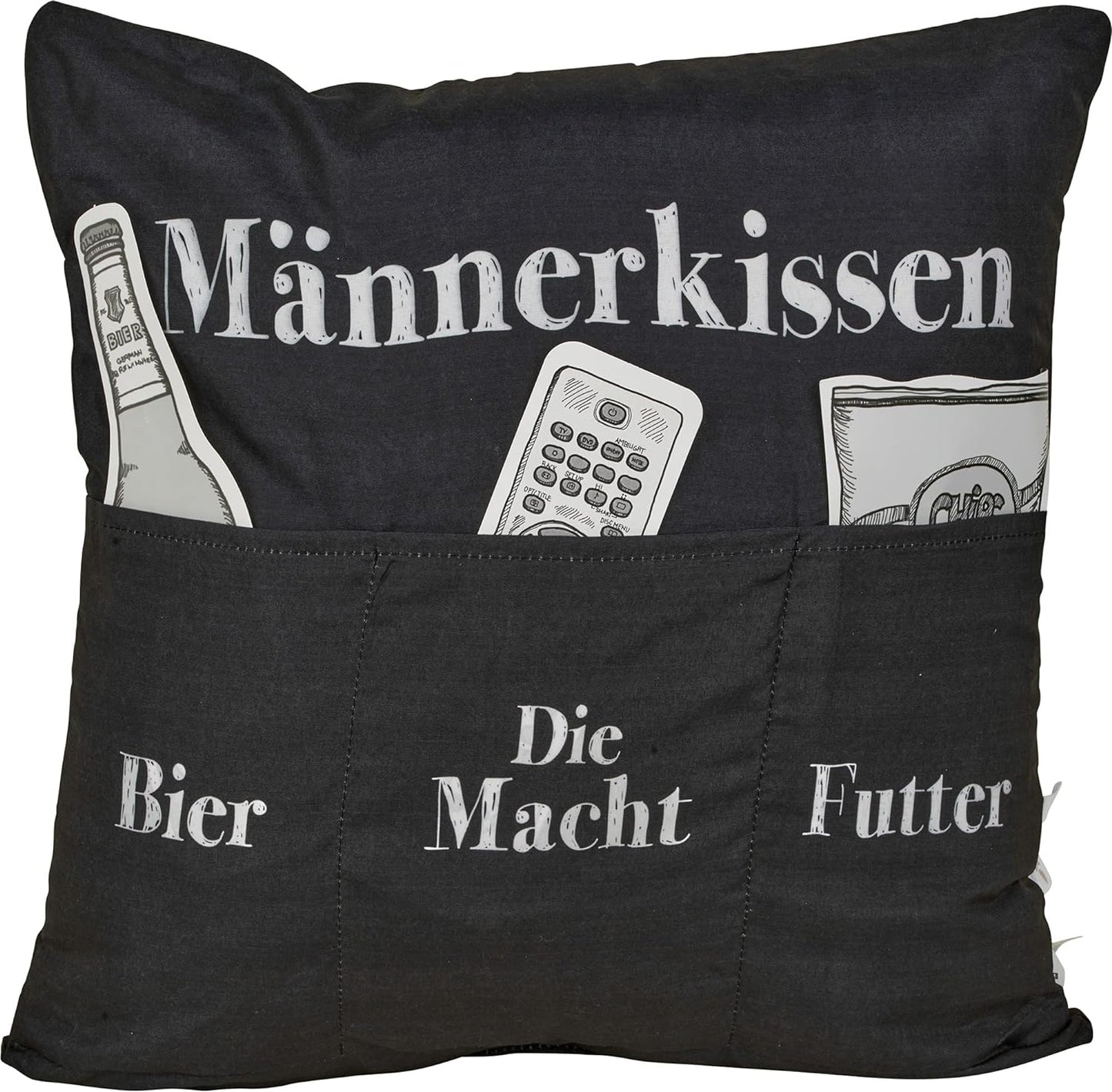 Sofahelden Männerkissen Breite: 43 cm Höhe: 15 cm Länge: 43 cm 8801