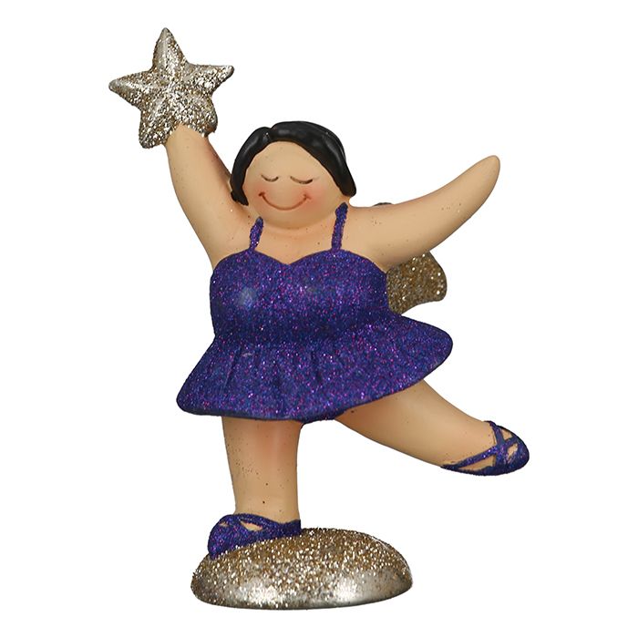 Engel Betty lila Weihnachtsdeko