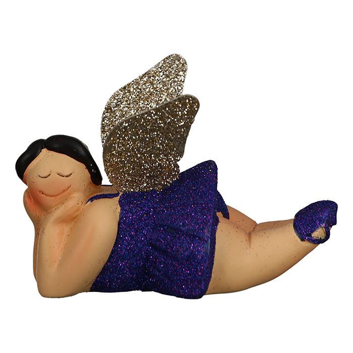 Engel Betty lila Weihnachtsdeko