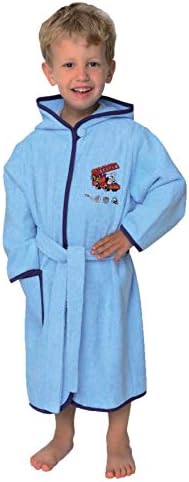 Wörner Südfrottier Bademantel Baby/Kleinkind Feuerwehr blau Frottee 74/80
