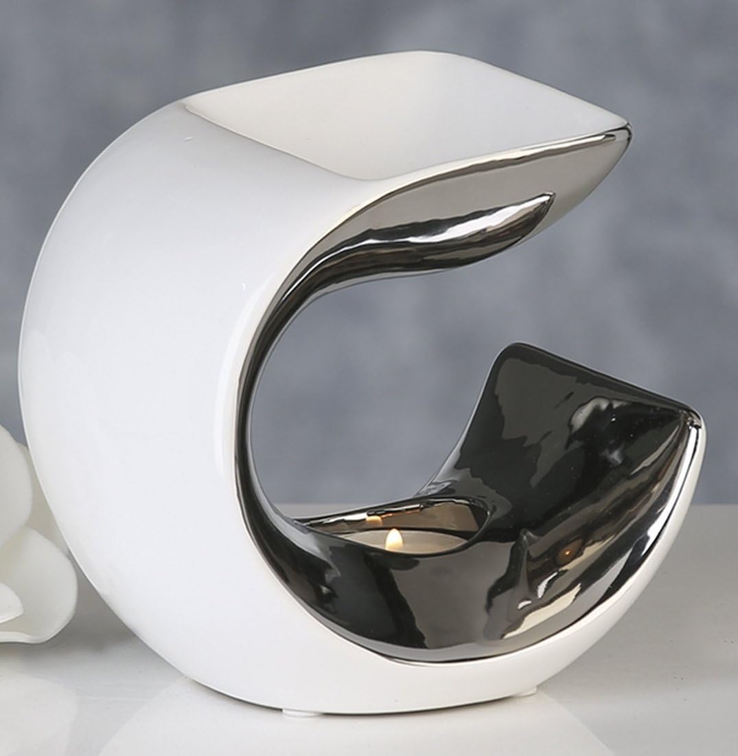 Casablanca Duftlampe Aromabrenner Keramik Curve