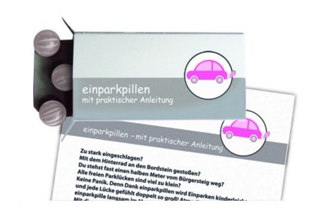 Einparkpillen - Bonbons - Geschenkidee zum Führerschein Liebeskummerpillen