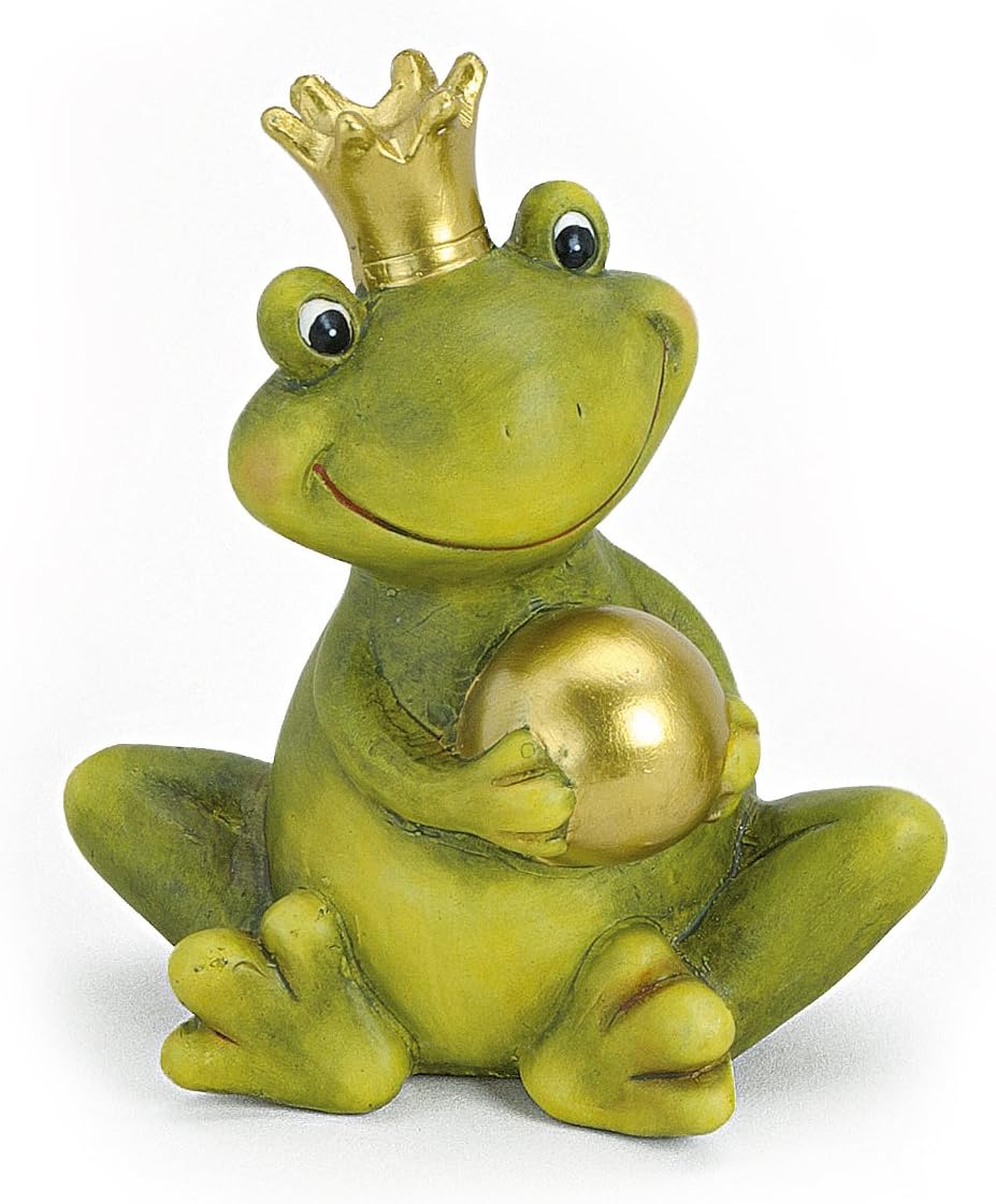 Froschkönig Dekofigur Gartenfigur Frosch Märchenfrosch