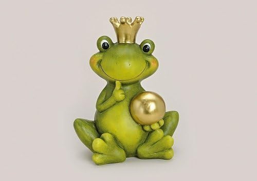 Froschkönig XXL Märchenfrosch Gartenfigur Gartendeko