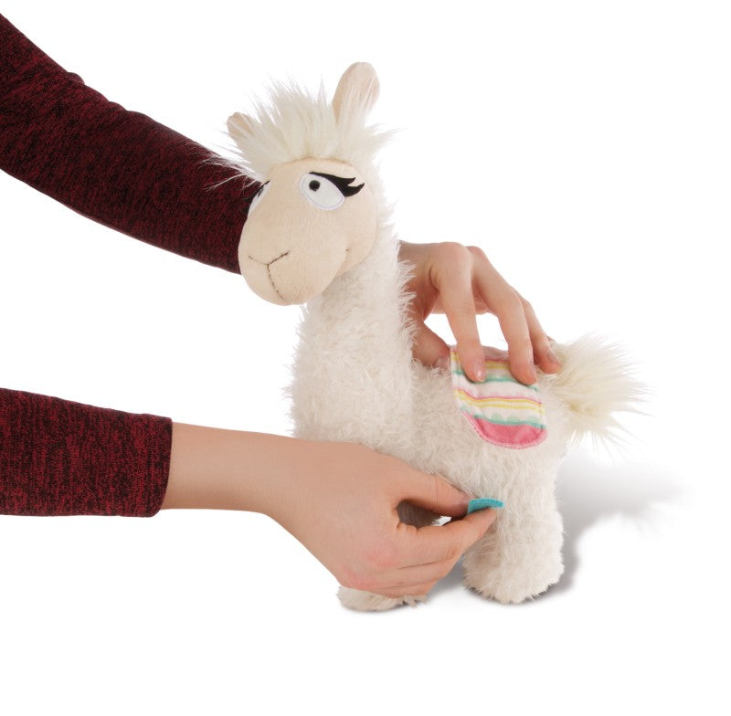 Kuscheltier Lama Lady mit Satteldecke 32cm