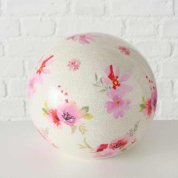BOLTZE 2017557 Deko Kugel Rosella 20 cm Sortiert 1 Stück Gartenkugel