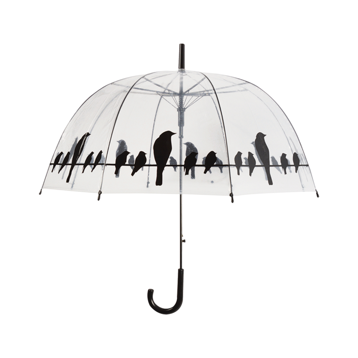 Esschert Design Schirm transparent Vögel auf Draht TP166