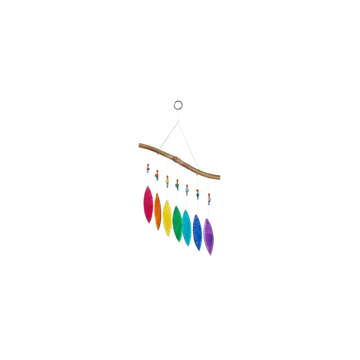 Glas Windspiel Regenbogen