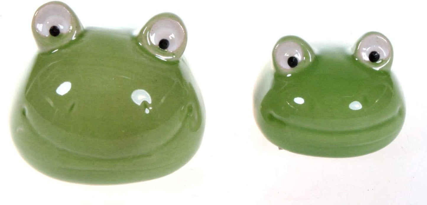 Teichdeko Frosch schwimmende Frösche Froschpaar Gartendekoration