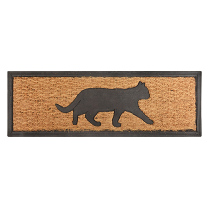 Esschert Design KATZE Stufen Fußmatte Türmatte Fussabtreter Kokos Gummi