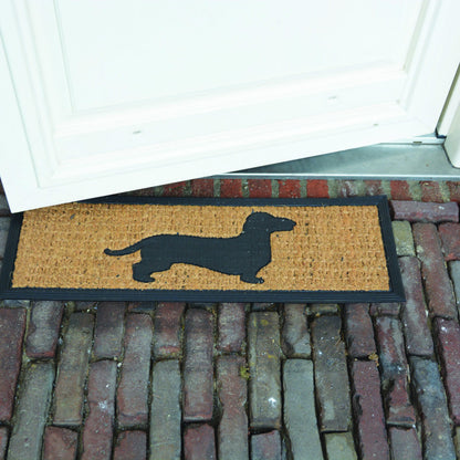 Stufenmatte Fußmatte Türmatte Fussabtreter eckig Gummi Kokos Hund Dackel
